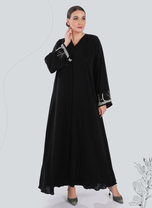 Beaded Sleeves & Back Panel with Luxurious Velvet Touch | Bsi4166