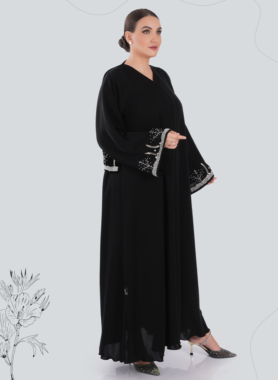 Beaded Sleeves & Back Panel with Luxurious Velvet Touch | Bsi4166