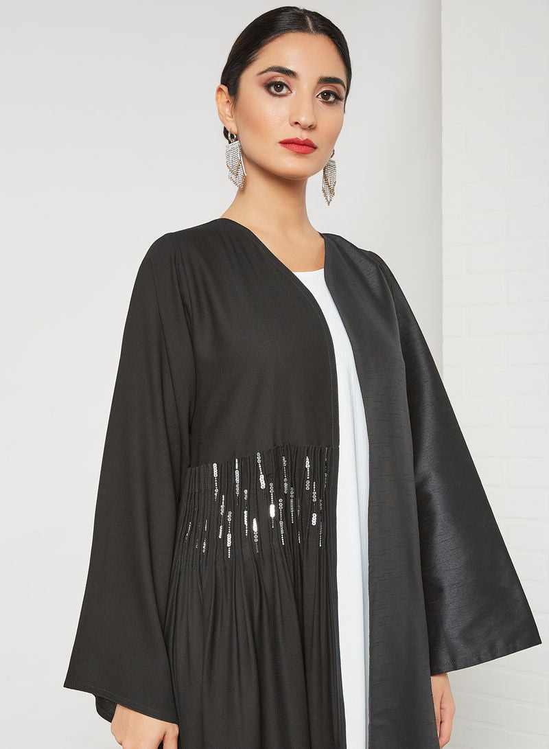 pleated abaya