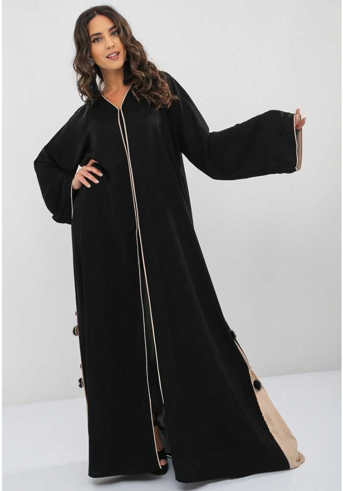 black tussel abaya