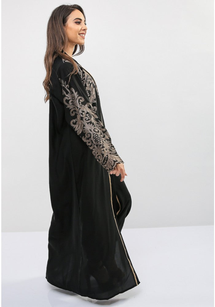 embroidered abaya