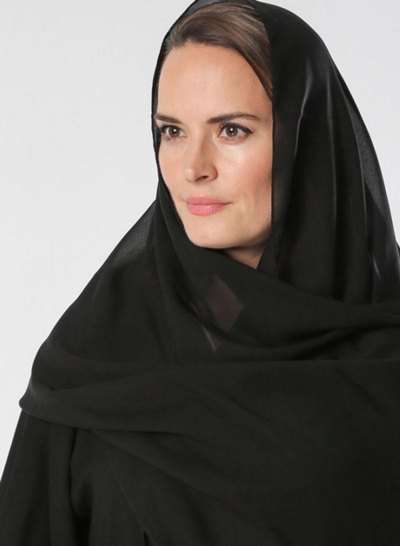 front open abaya