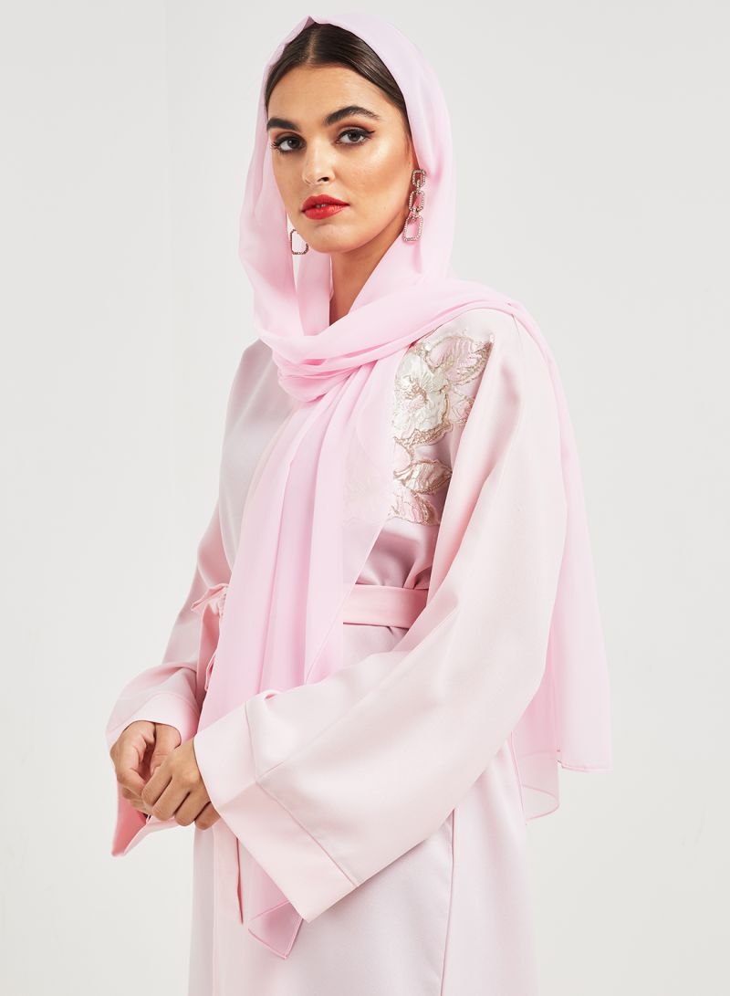 light pink abaya