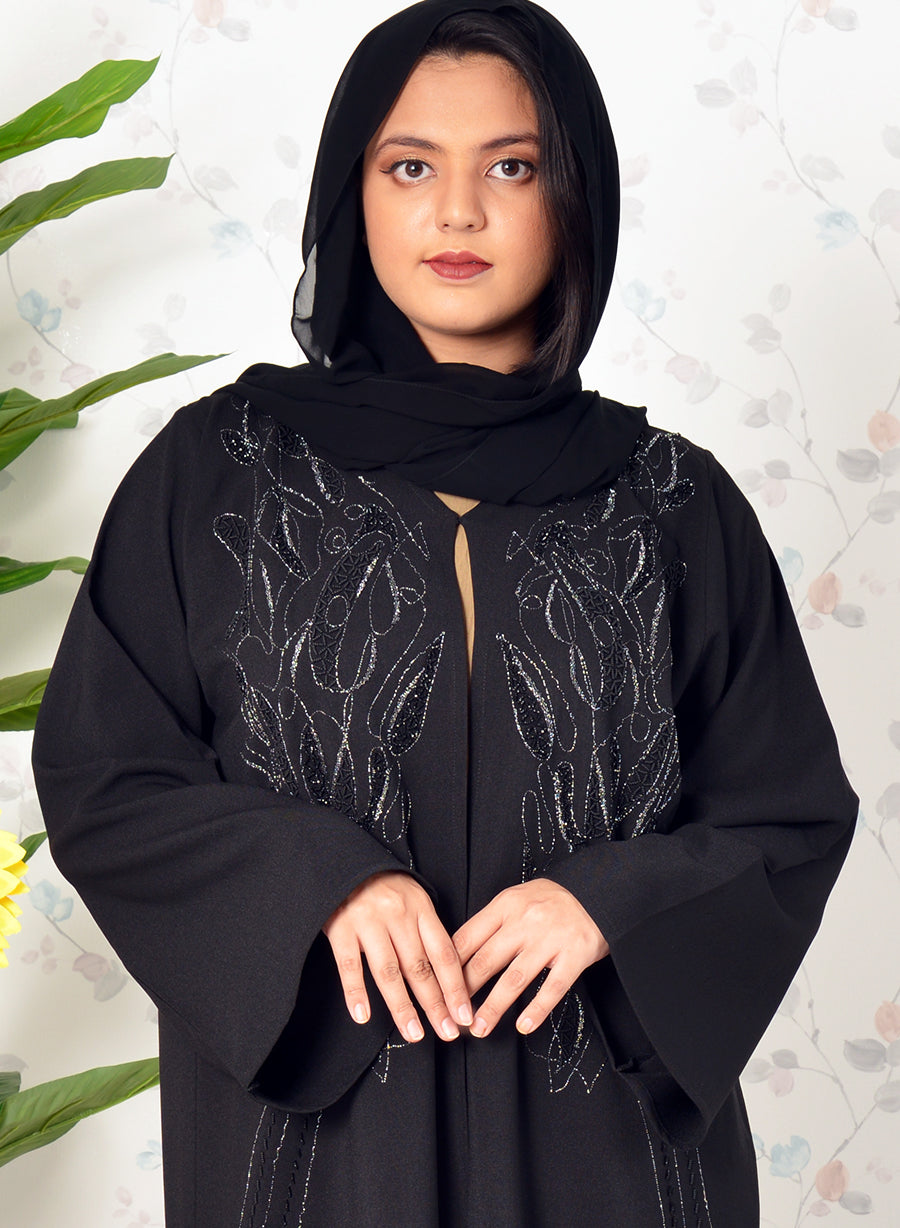 black Beads abaya