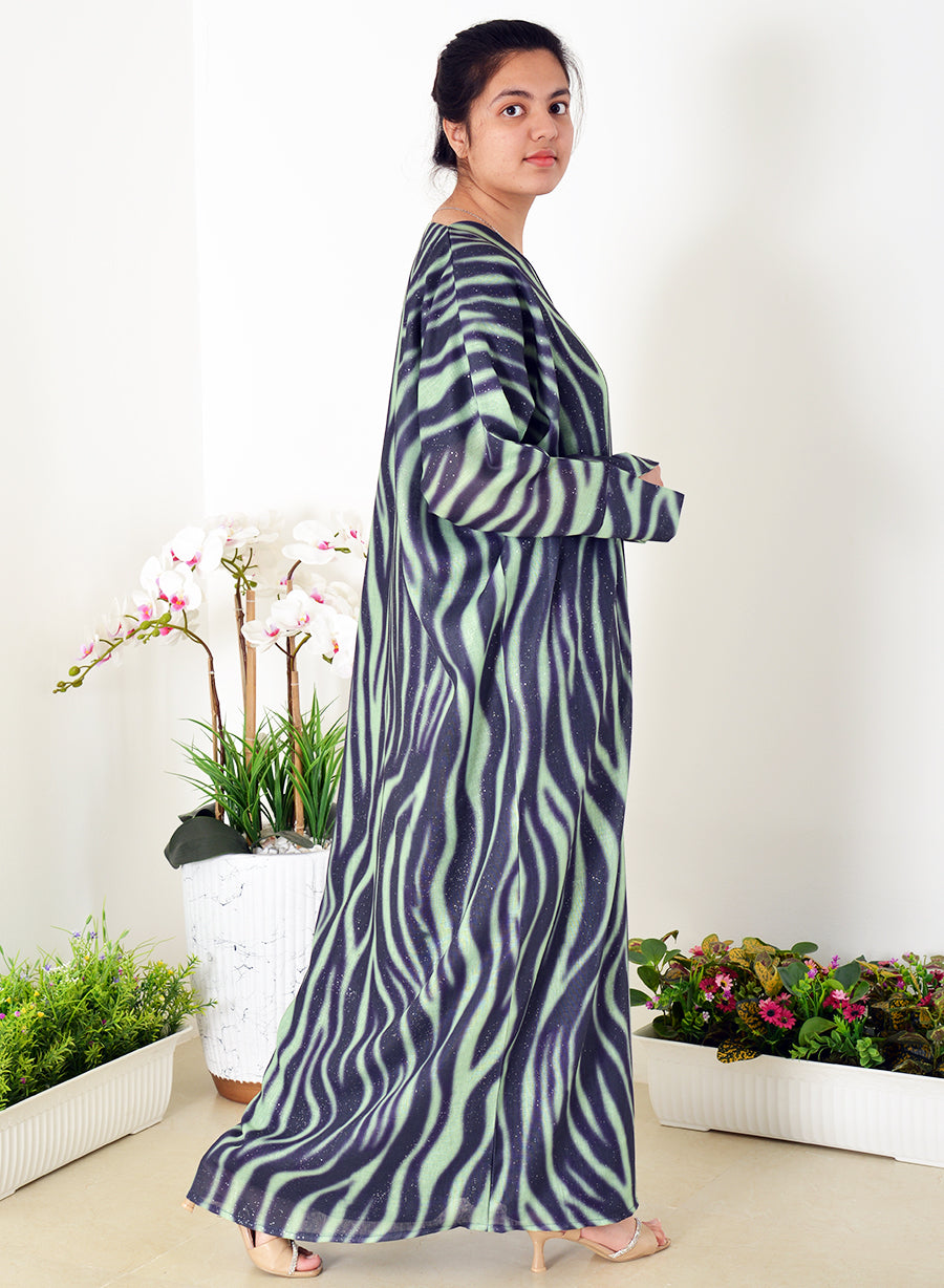 Bahraini Style Self-Printed Plain Bisht Abaya - Unleash Elegance and Tradition in Every Step! | Bsi3942