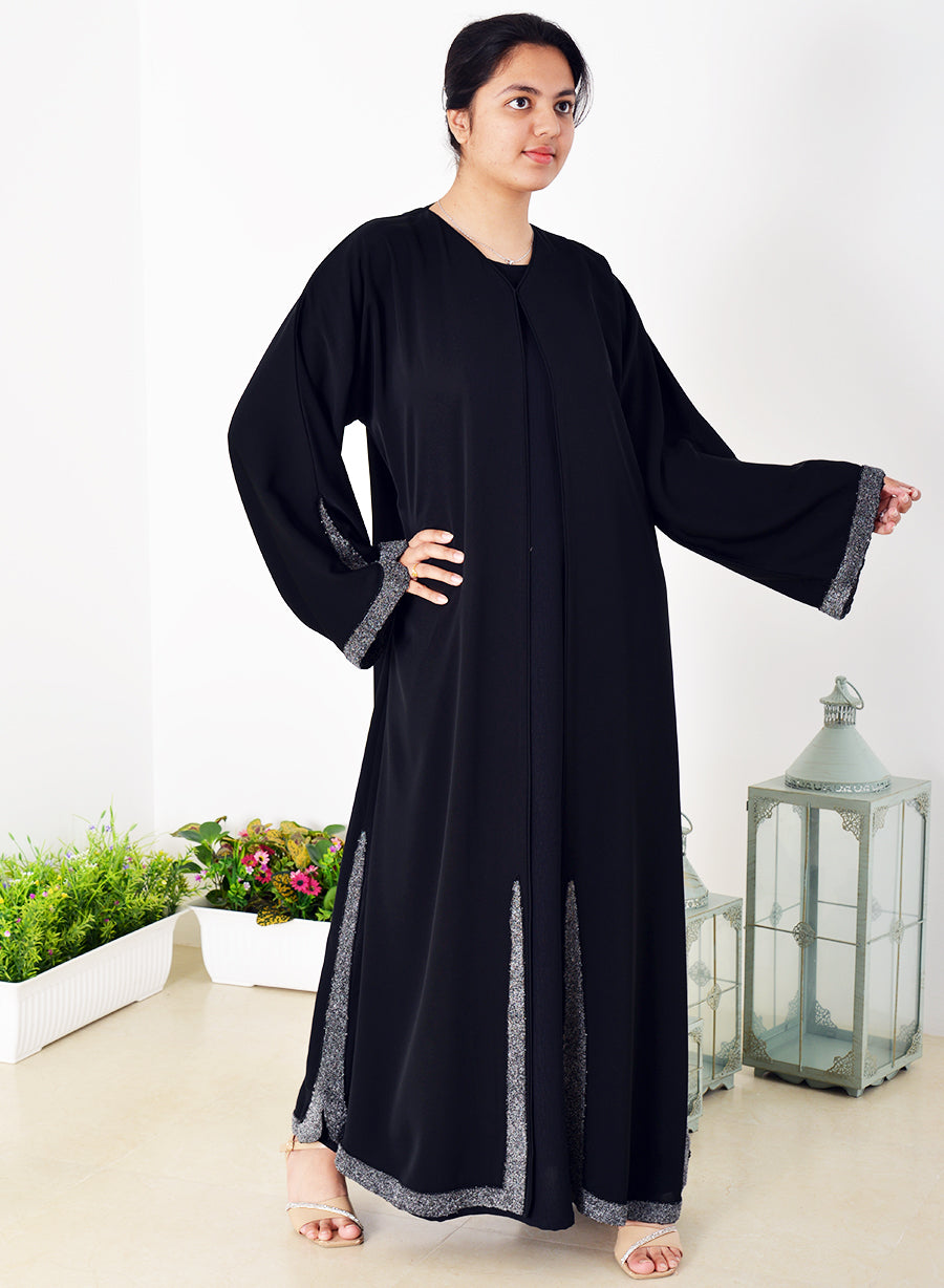 Classic Look Lace Embellished Abaya | Bsi3961