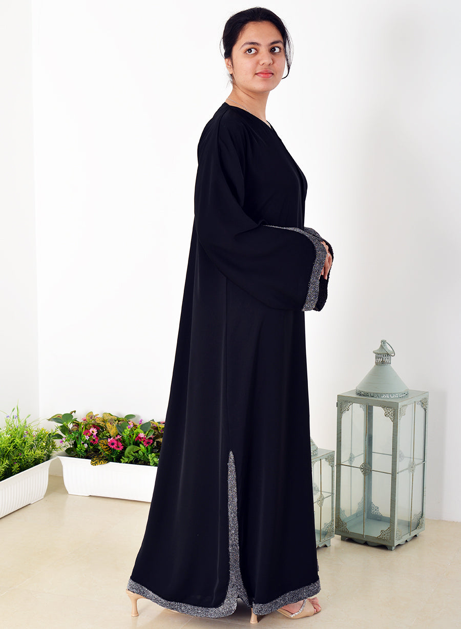 Classic Look Lace Embellished Abaya | Bsi3961