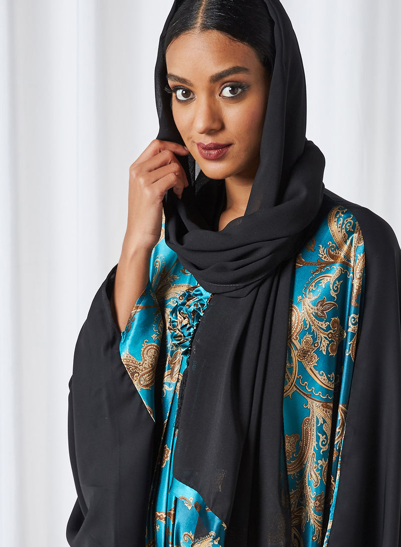 Black Kaftan style abaya