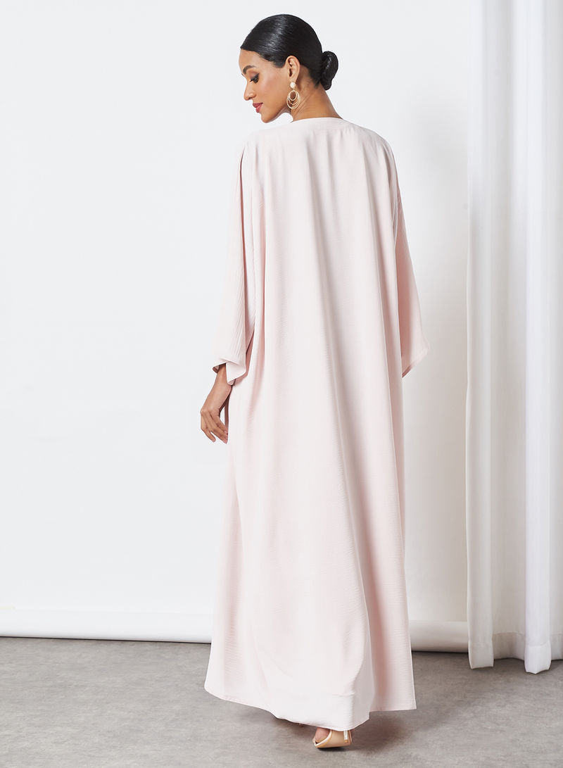 pink pleated inner dress