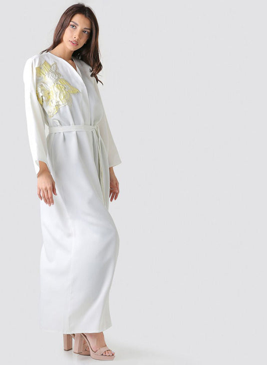 Belted abaya
