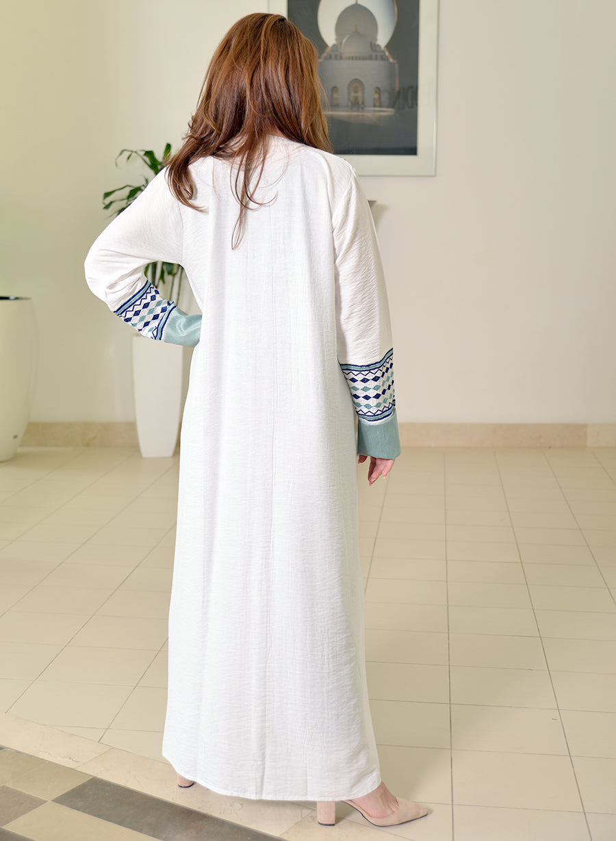 embroidered abaya