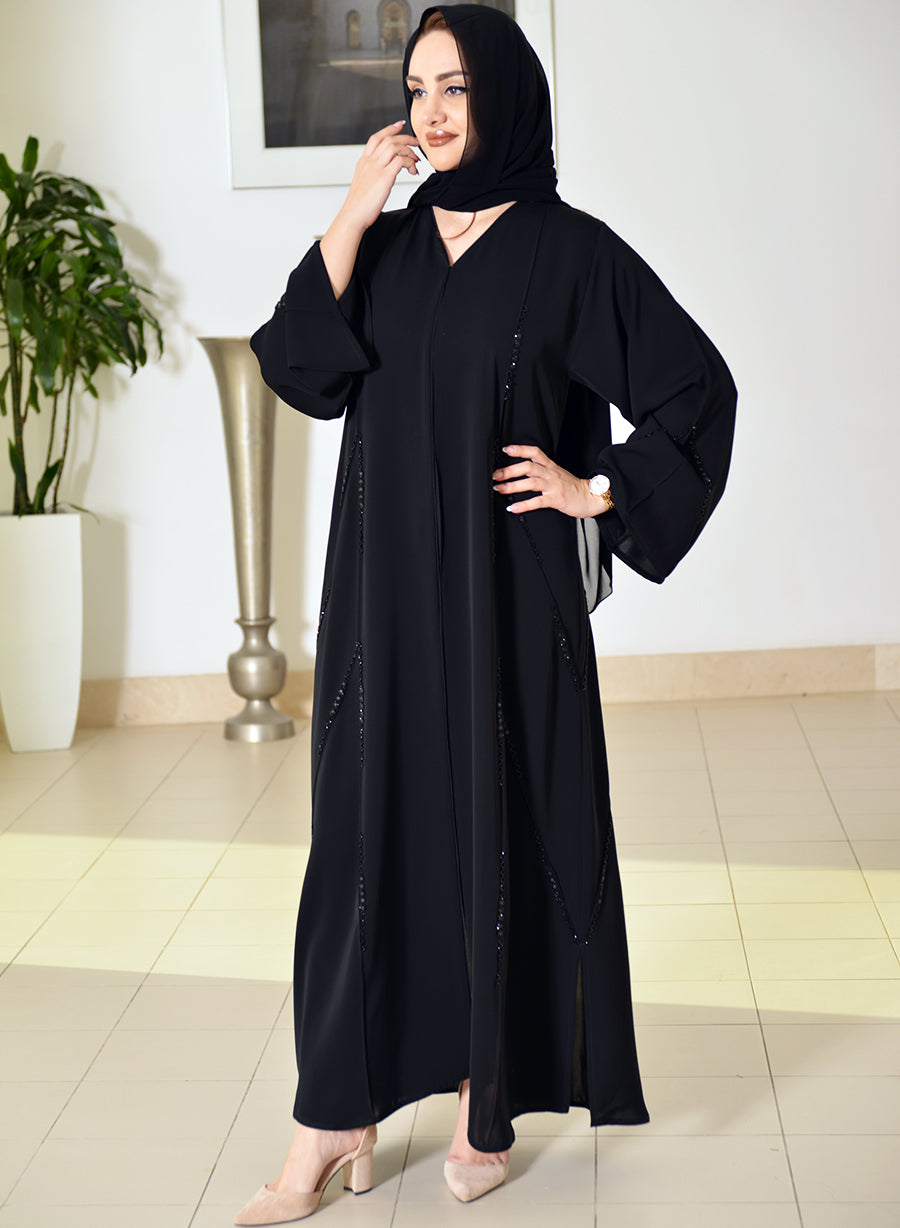 beads abaya