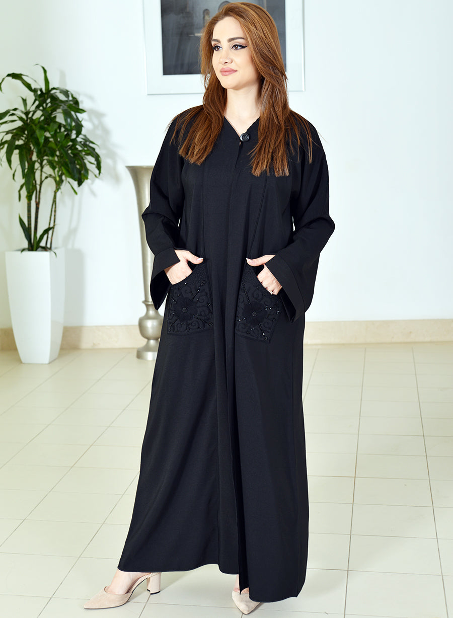 abaya with pockets