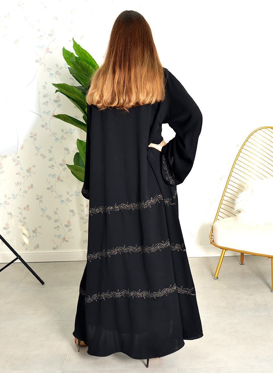 black Embroidered Abaya