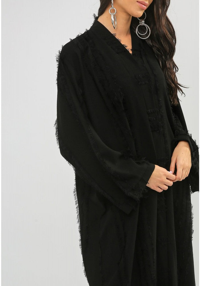 Bsi799- Front open stylish abaya