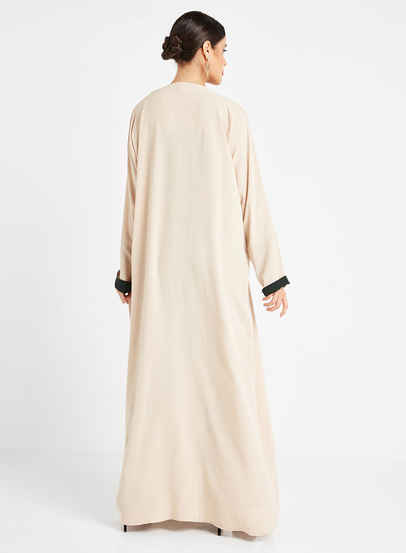 Coat collar abaya