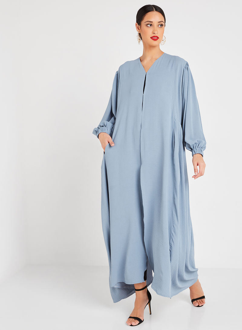 abaya with elastic sleeves