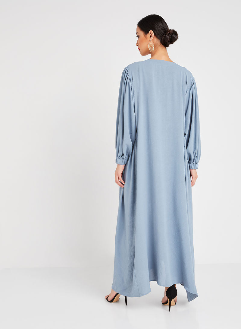 abaya with elastic sleeves