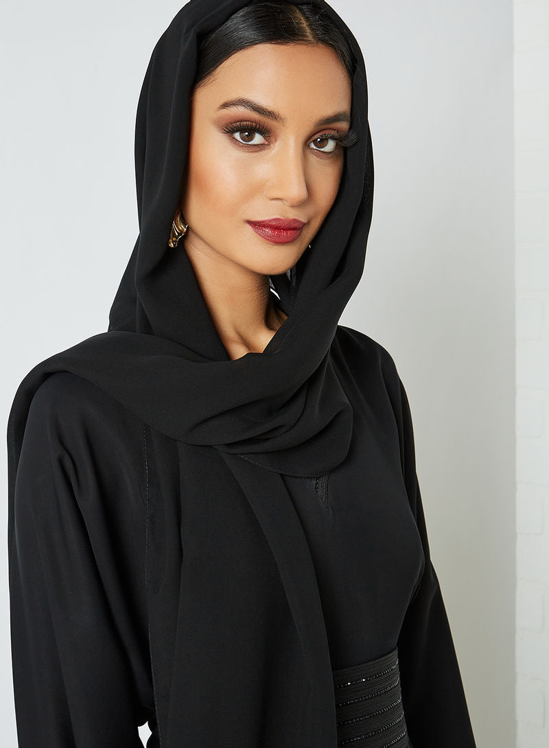 black frock style abaya