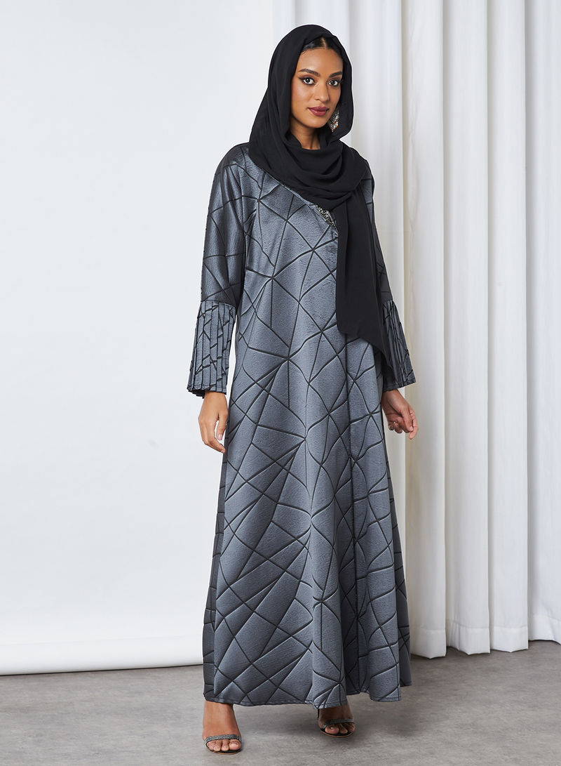 Patterned abaya dubai