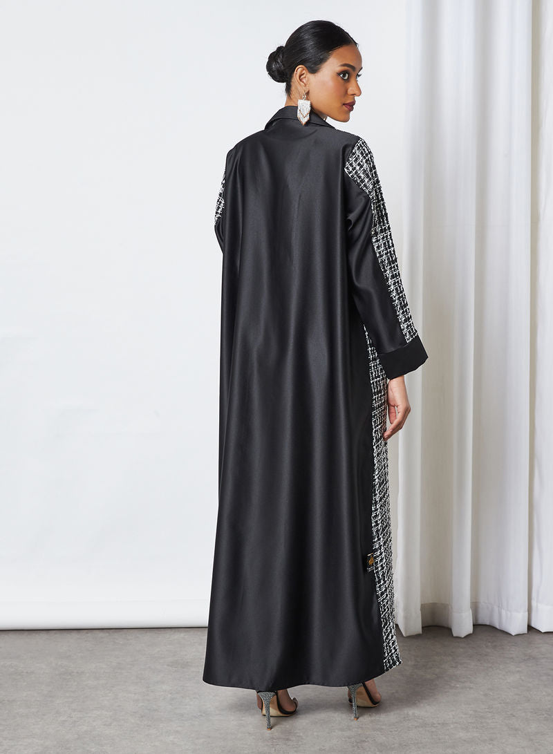 black coat style abaya