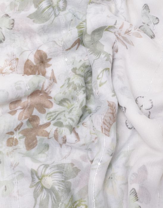 floral printed scarf